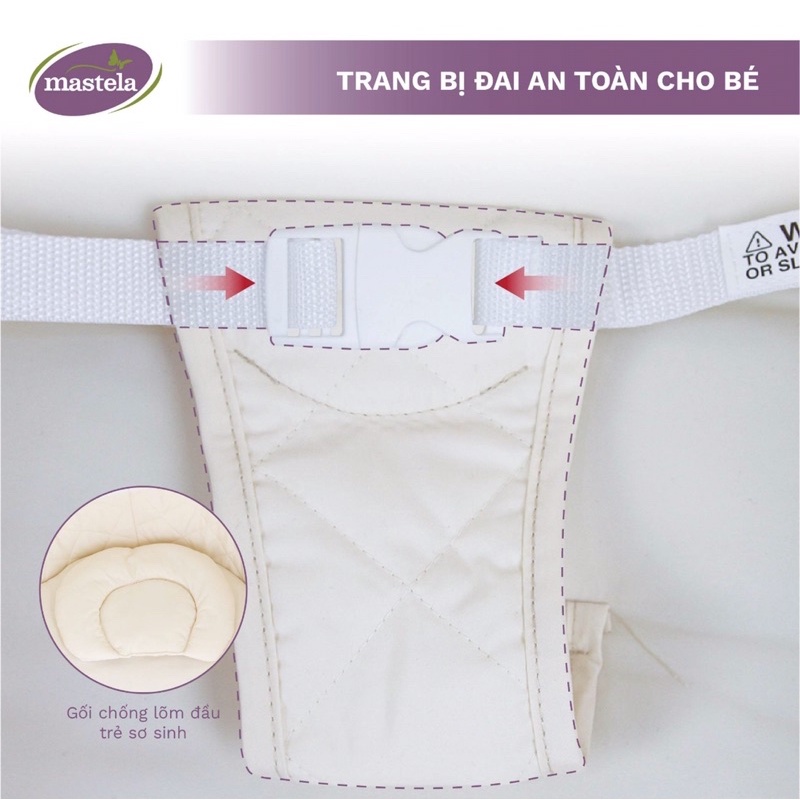 [HOẢ TỐC HCM] Nôi tự động cao cấp điều khiển từ xa Mastela SG239 chính hãng có bảo hành