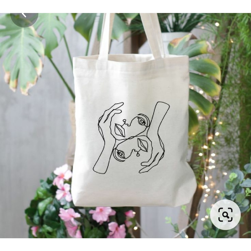Túi Tote Canvas Trơn Nhiều Màu - Thêu Hoặc Vẽ Tranh