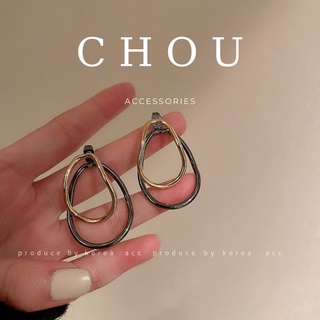 Bông Tai Oval Đôi | CHOU ACCESSORIES |