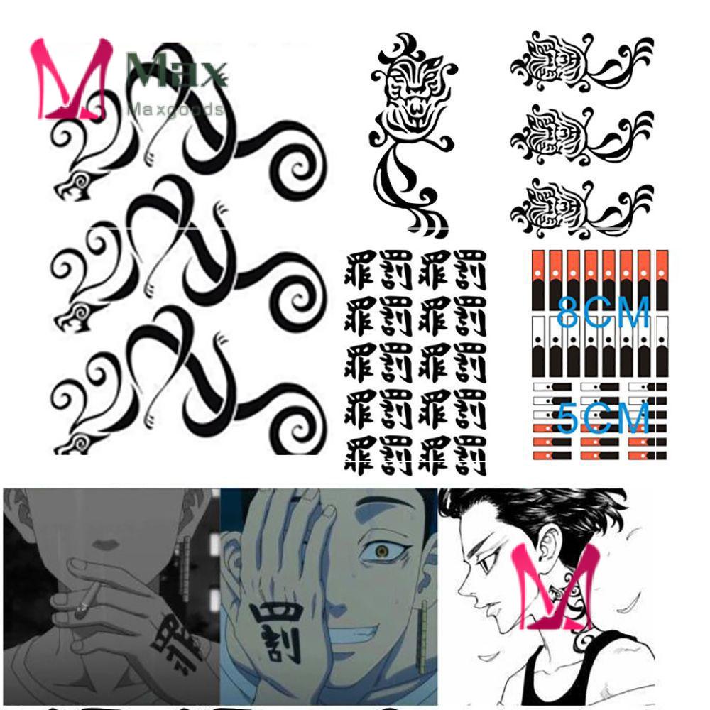 Hình Xăm Dán Chuyển Nước Tạm Thời Trang Trí Cá Tính Dễ Lau Chùi