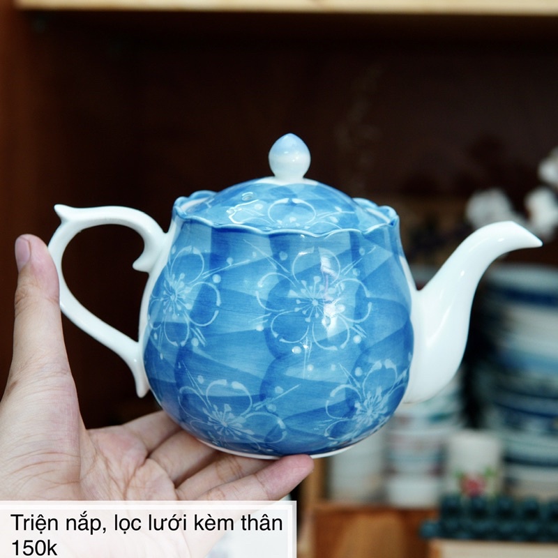Ấm Trà Nhật - Lọc Lưới Rời - Gốm Sứ Nhật Bản