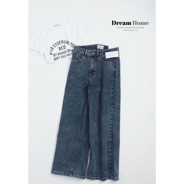 Quần jean ống suông culottes lỡ BSK hàng xuất dư xịn | BigBuy360 - bigbuy360.vn