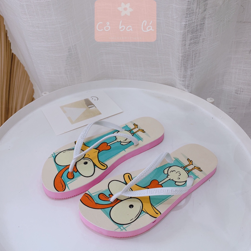DÉP LÊ COBALA SHOES - DÉP XỐP HOẠT HÌNH - DÉP NỮ XỎ NGÓN  ĐẾ BỆT - DÉP ĐI MƯA - DÉP TRONG NHÀ - D21053300