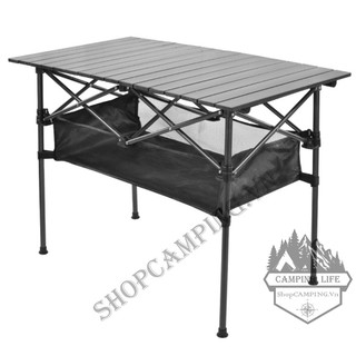 Bàn xếp dã ngoại, cắm trại mặt bàn vân gỗ/vân đá cẩm thạch, chịu lực lên đến 70kg