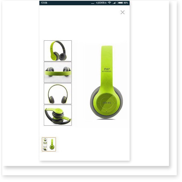 Tai nghe chụp tai cao cấp có khe thẻ nhớ - Bluetooth- FM P47 | BigBuy360 - bigbuy360.vn