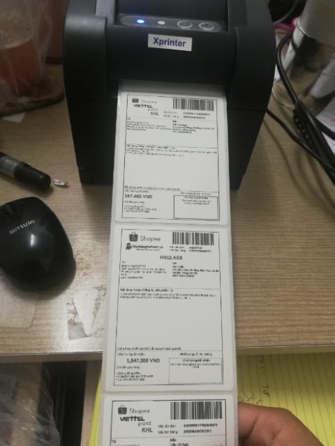 Máy In Mã Vạch XPrinter XP 350B Cho Đơn hàng shopee | WebRaoVat - webraovat.net.vn