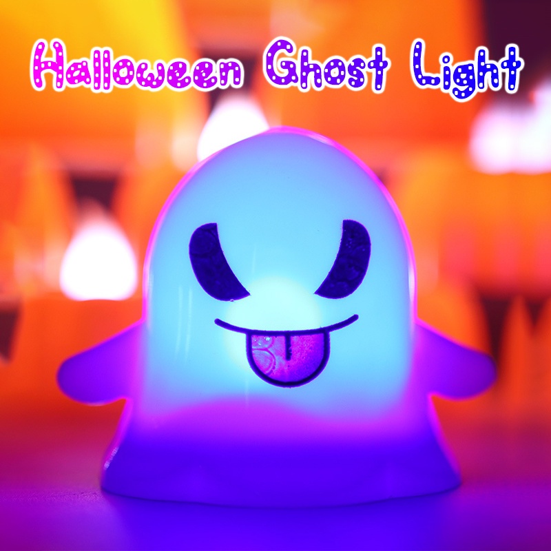 Đèn LED Thay Đổi Màu Sắc Hình Con Ma Trang Trí Halloween