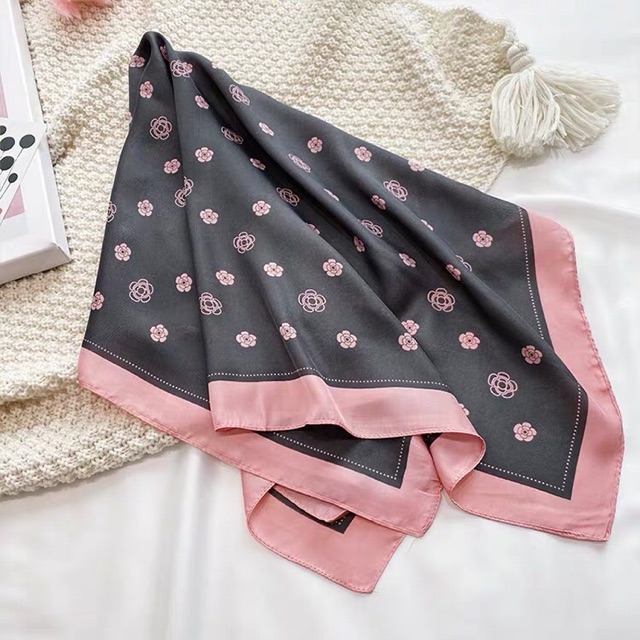 Khăn lụa vuông 70x70 turban quàng cổ,áo khăn yếm bandana thời trang đội đầu - Maben