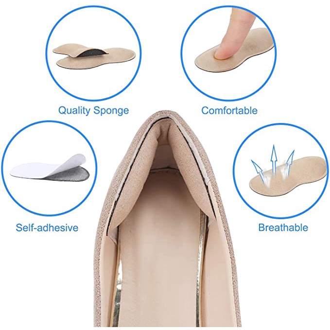 Miếng Dán Gót Giày Cao Gót / Miếng Dán Giày Bằng Xốp Mềm Vô Hình Chống Trượt Thoáng Khí Giảm Đau