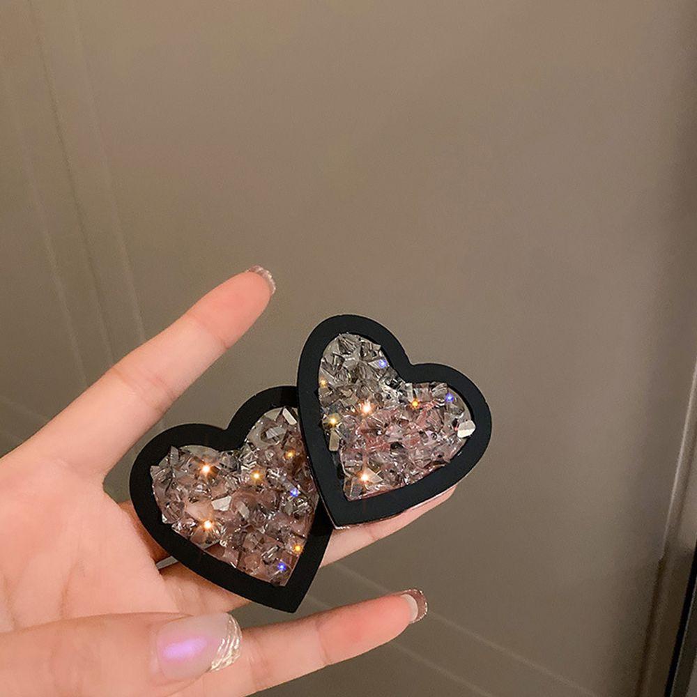 Khuyên Tai Dạng Hạt Trong Suốt Sang Trọng Cho Nữ|Khuyên Tai Acrylic Phong Cách Hàn Quốc