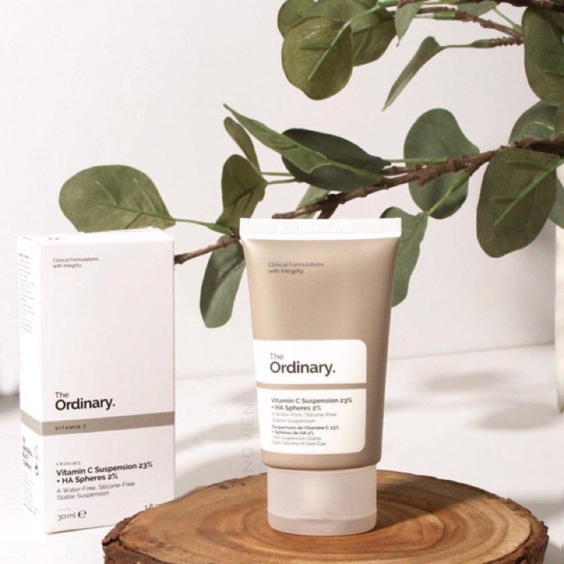 Kem dưỡng trắng sáng da, làm mờ sạm nám đốm nâu The Ordinary Vitamin C Suspension 23% + Ha Spheres 2%