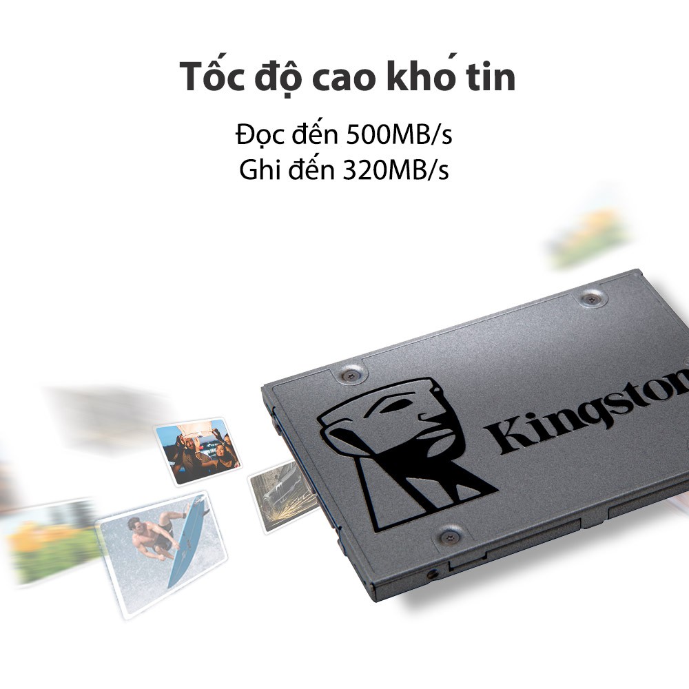 Ổ Cứng SSD Kingston SA400 120GB 2.5'' SATA III (SA400S37/120G) - Hàng Chính Hãng