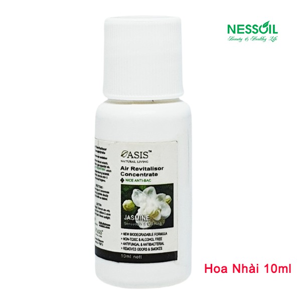 Tinh dầu xông phòng dịu nhẹ hương Hoa Nhài 10ml, dùng với máy lọc không khí, máy khuếch tán &amp; đèn xông tinh dầu