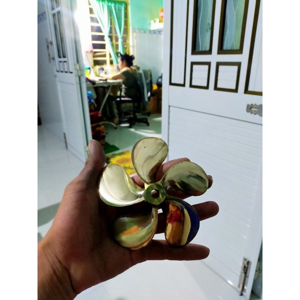 Chân vịt kim loại 12cm dùng cho tàu thuyền mô hình