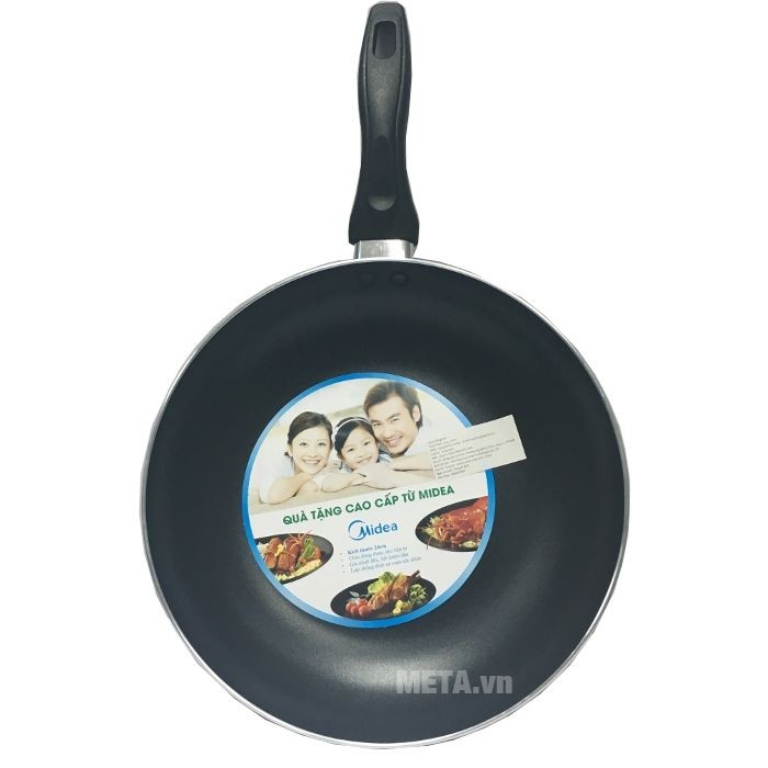 Chảo chống dính đáy từ MIDEA 24cm