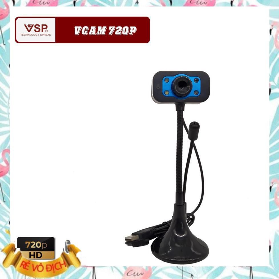(Giá sỉ)  Webcam VSP Vcam 720p/ 1080p Có Micro Có Đèn Chân Cao, Siêu Nét Siêu Rõ Học Online, Giảng Dạy  - M103