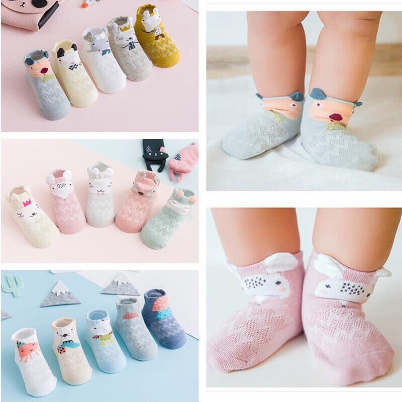 Set 5 đôi tất lưới Tiny cho bé