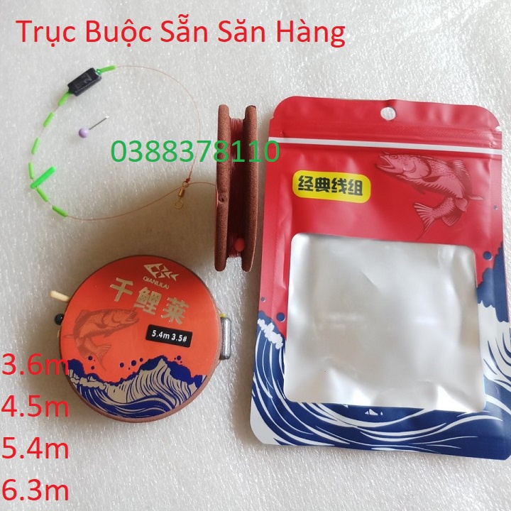 Trục Buộc Sẵn Săn Hàng Làm Từ Sợi Nylon Lụa Nguyên Bản Cao Cấp Màu Đỏ Tía