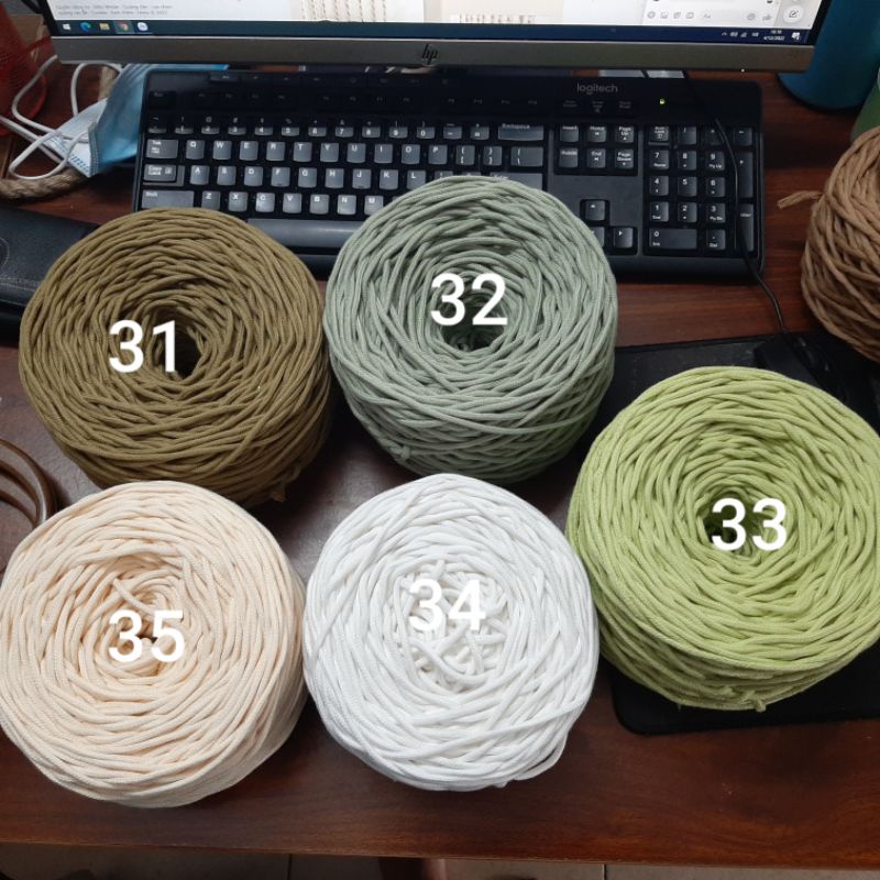 500g - Dây dệt đan macrame, túi hanmade- 3mm. FULL MÀU
