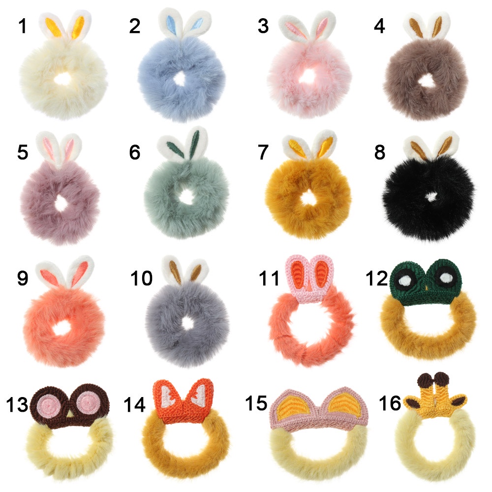 Dây Cột Tóc Lông Thỏ Co Giãn Thời Trang Đáng Yêu Cho Nữ