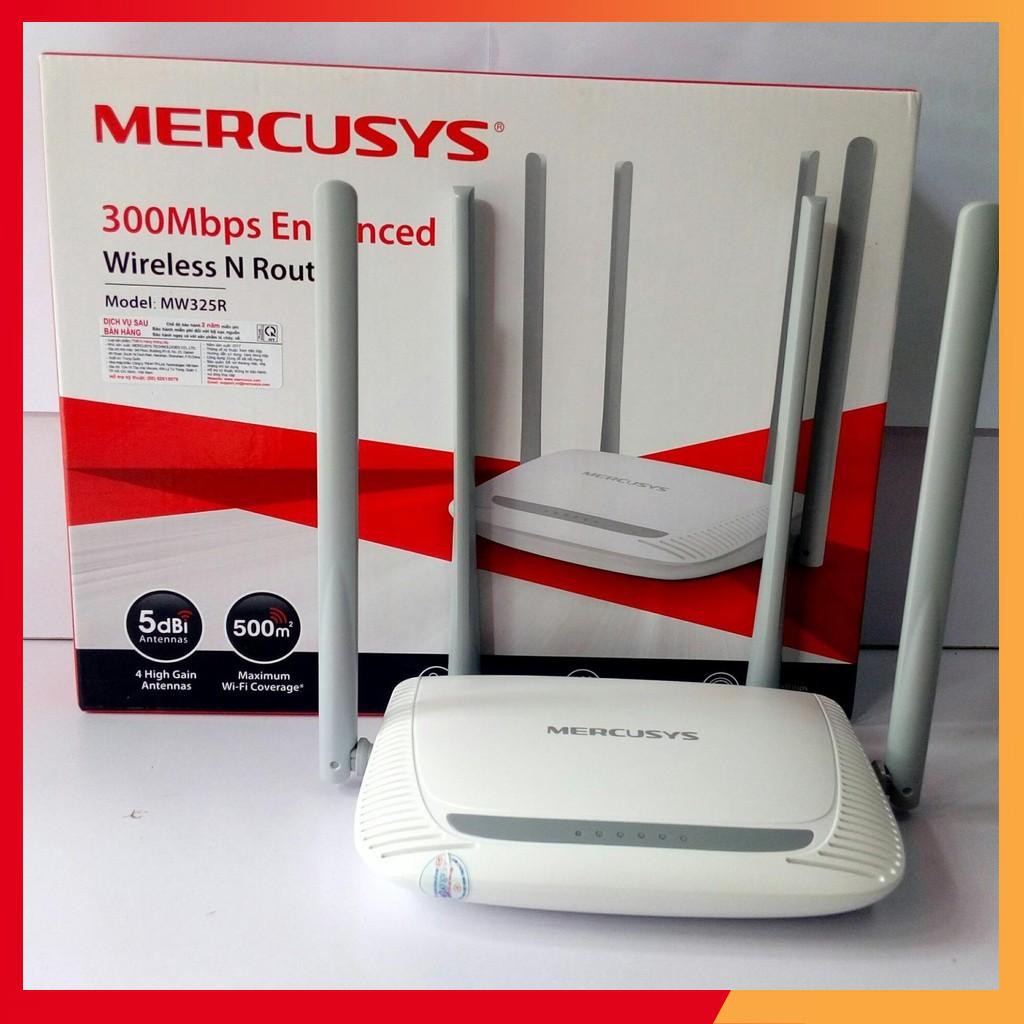☂ BỘ PHÁT WIFI MERCURY MW325R - XUYÊN TƯỜNG 4 ANTEN ☁