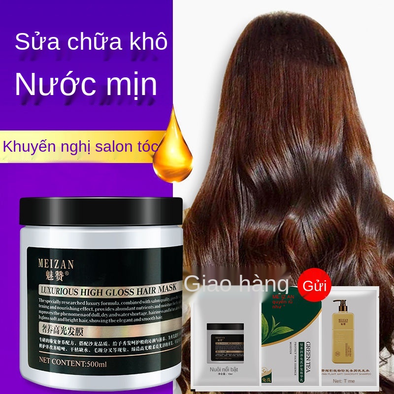 ❈⊕Mặt nạ dưỡng tóc, không hấp, khắc phục tình trạng khô và xơ rối, nuôi dưỡng sâu, chống rụng, chống chẻ ngọn và màng ng