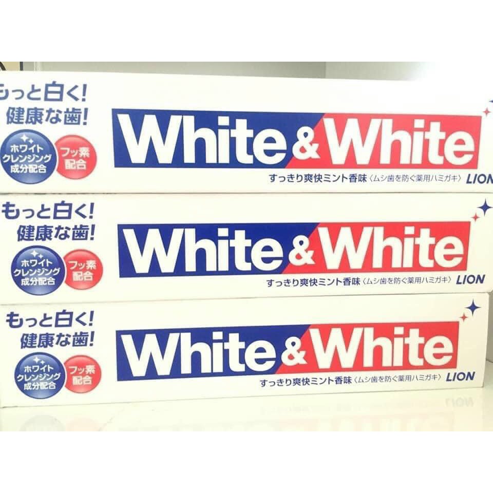Kem Đánh Răng Trắng Răng FREE SHIP White And White Lion Nhật Bản 150g [tooth]