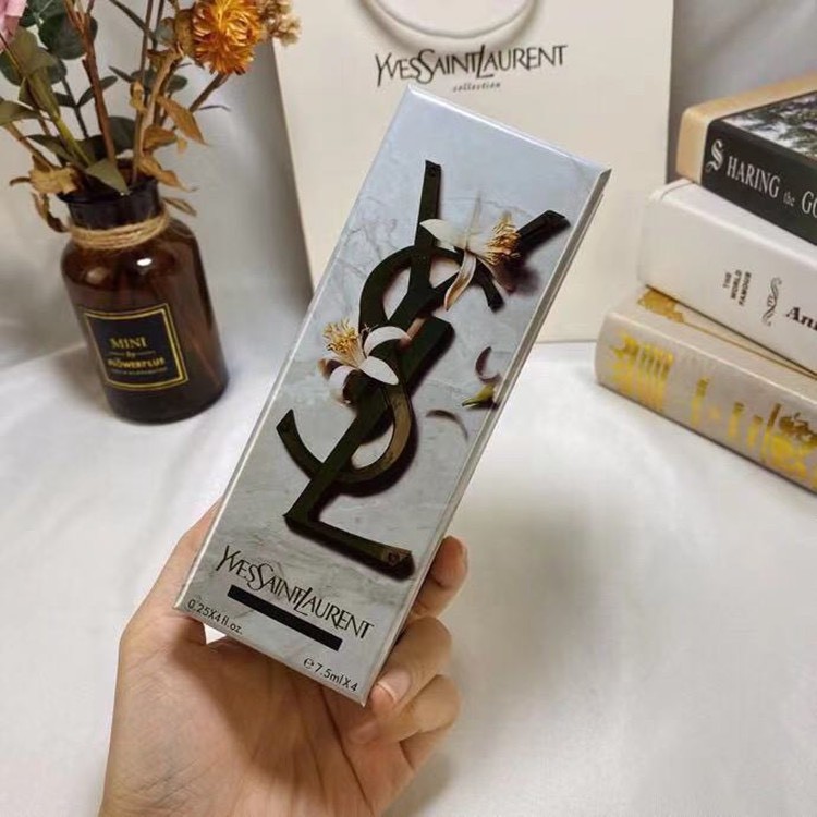 [Có Bill/Chính Hãng] Set Nước Hoa YSL Saint Laurent Phiên bản Q Black Opium Reversal Paris Free Water Hộp quà 7,5ml x4 | Thế Giới Skin Care