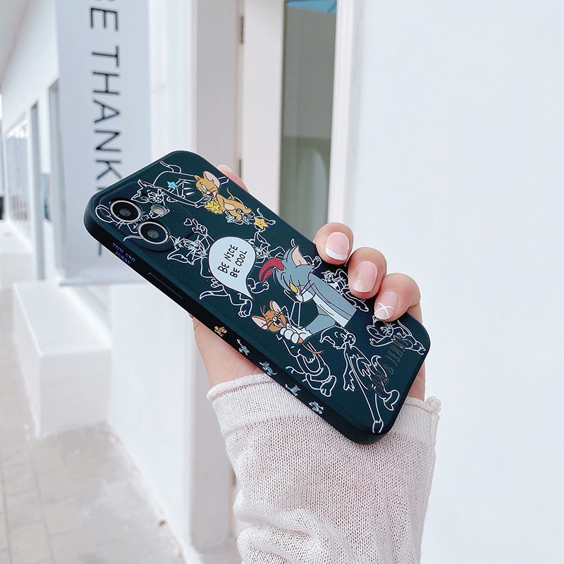Ốp Điện Thoại In Hình Tom Và Jerry Cho OPPO A54 A53 A93 A94 A52 A92 A5 A9 A31 2020 A15 A15s A7 A5s A3s A12 A12e