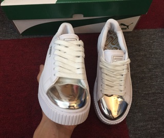 [ Ảnh Thật ] Giày Puma Bạc Nữ Siêu Đẹp