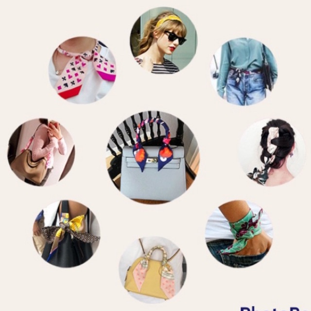 Khăn quấn túi xách in hình ngọn tháp chuông