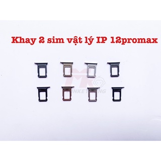 Combo độ 2 sim vật lý cho Iphone 12/ 12pro/ 12promax ( Ổ+ Khay 2 sim)