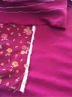 Vải linen ướt màu lá cẩm