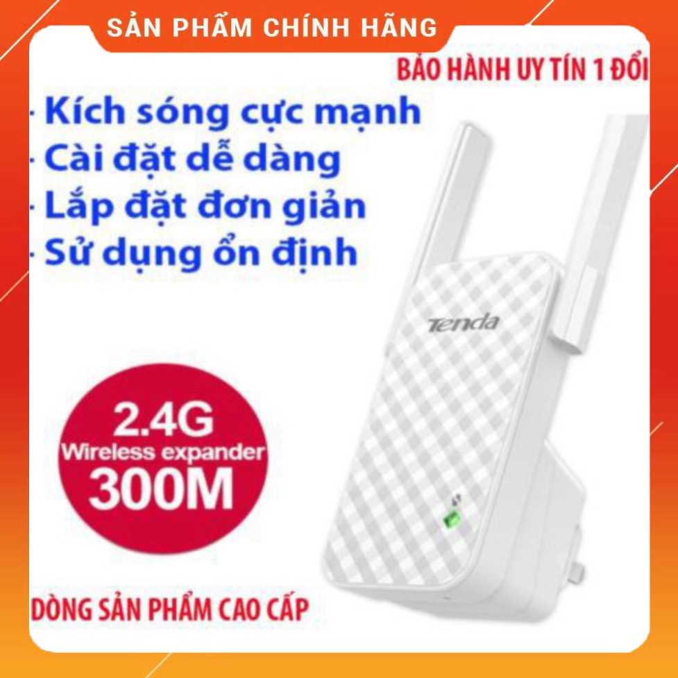 Bộ kích sóng wifi Tenda A09 - Wireless N300Mbps,Bộ Mở Rộng Sóng Wi-Fi Tốc Độ 300Mbps chính hãng