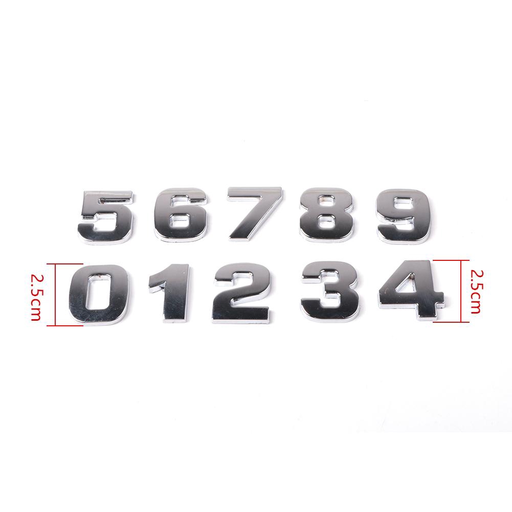 🎉 SD DIY 3D Kim loại Bảng chữ cái Nhãn dán Biểu tượng Xe Huy hiệu Bạc (A-Z & 0-9) | BigBuy360 - bigbuy360.vn