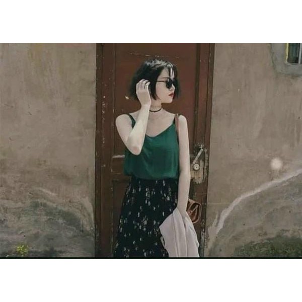 Áo Hai Dây Lụa Satin Cao Cấp | BigBuy360 - bigbuy360.vn