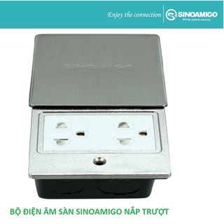 Bộ Ổ cắm âm sàn nắp trượt sino amigo SHP-M1S Hàng chính hãng