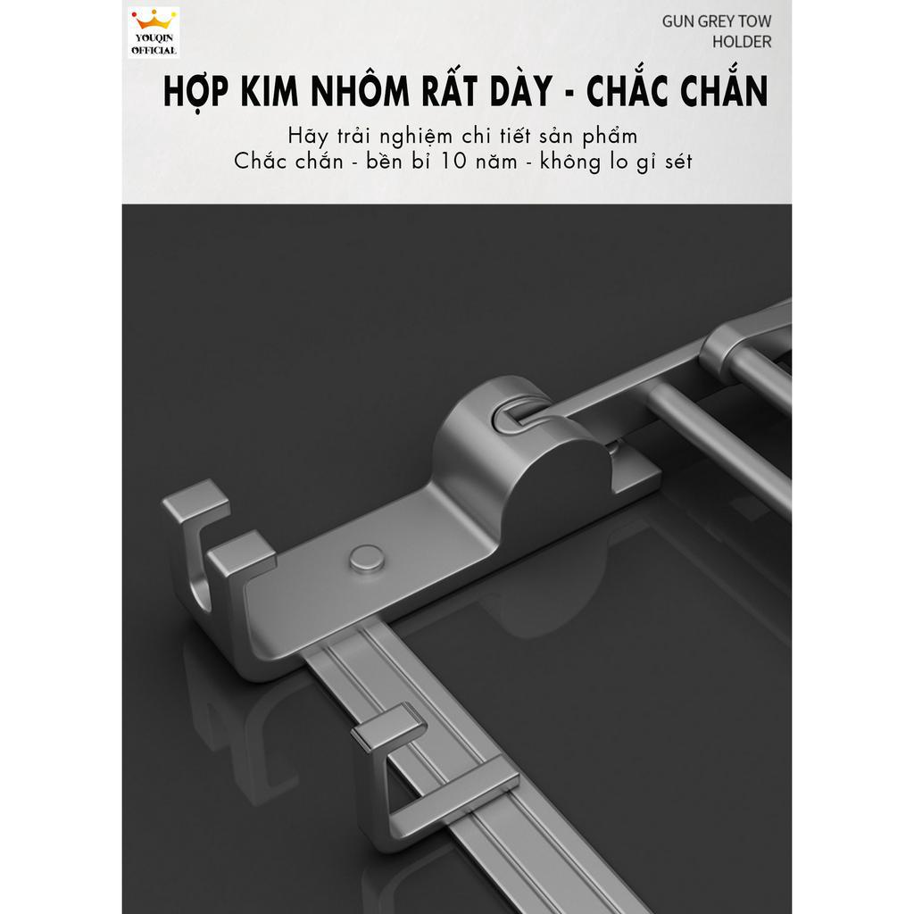 Kệ/Giá Treo Khăn Phòng Tắm Cao Cấp Dán Tường - YouQin - Kèm Thanh Treo M4