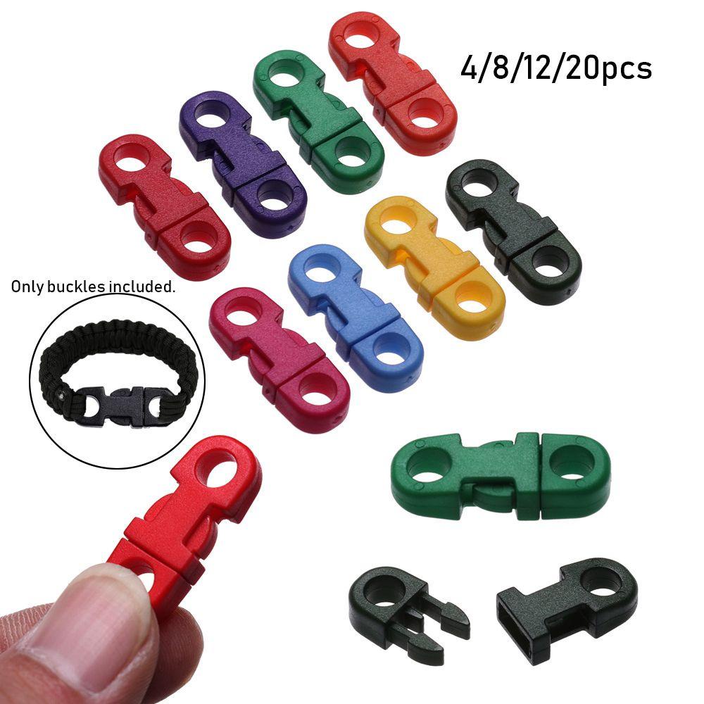 Set 4 / 8 / 12 / 20 Khóa Cài Bằng Nhựa Chuyên Dụng Cho Vòng Tay Paracord Cắm Trại