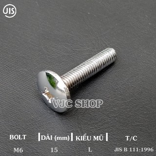 5 cái Bulong đặc biệt M6-15L màu sáng