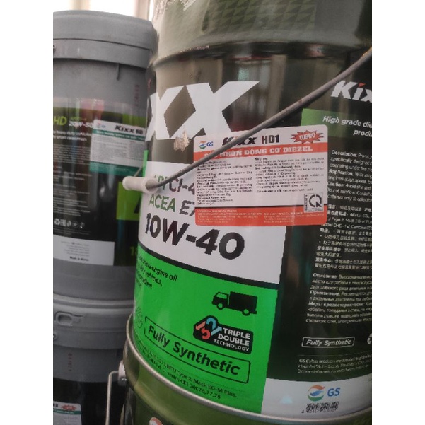 Dầu động cơ nhập khẩu Hàn Quốc / KIXX HD1 CI-4 15W40 20L