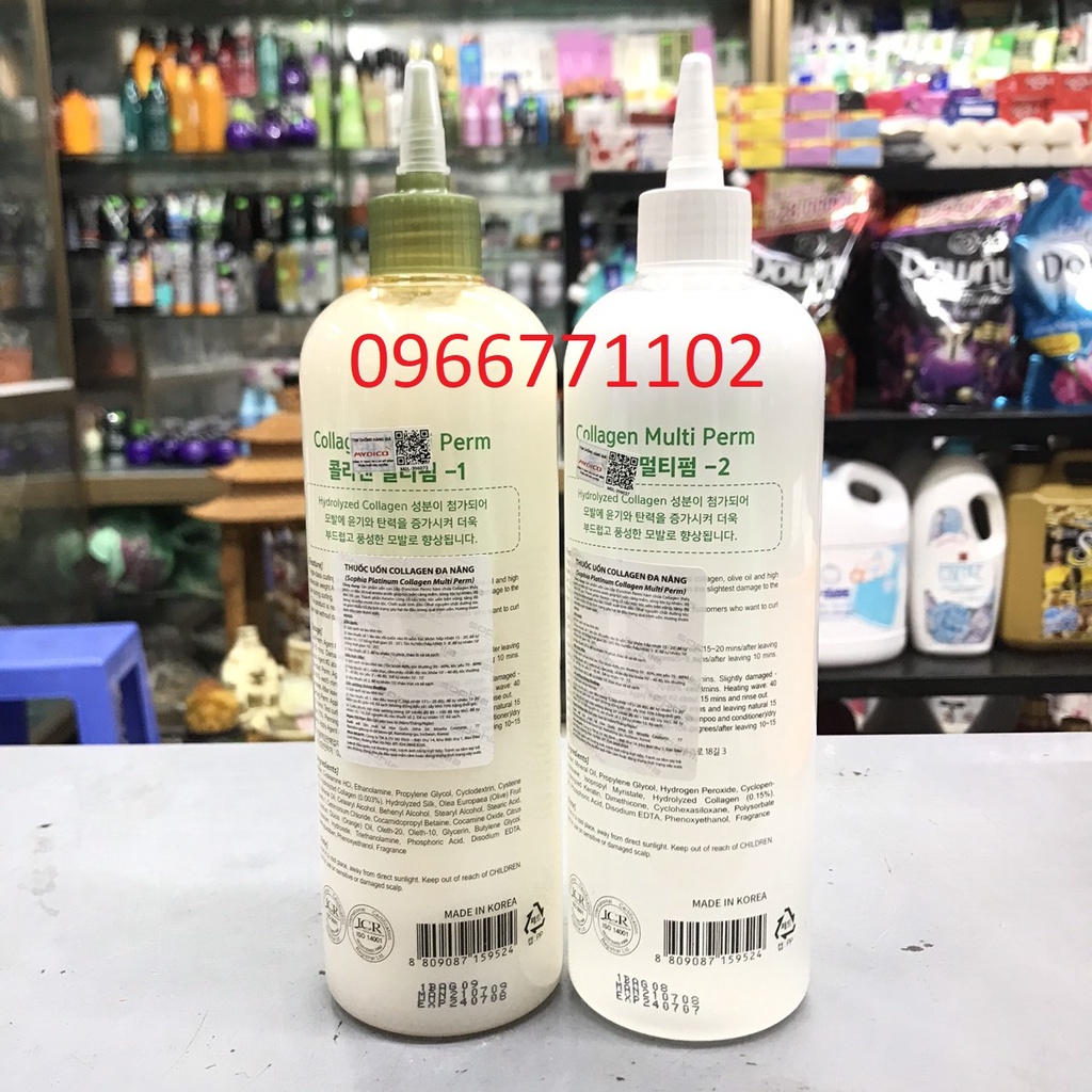 Sophia Platinum Cặp Uốn Tóc Collagen Multi Perm Đa Năng 500ml