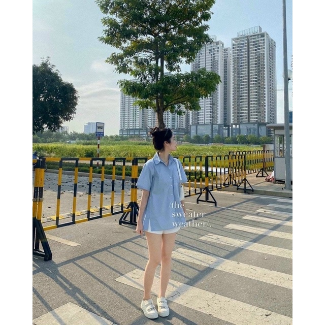 Set áo sơ mi xẻ nút