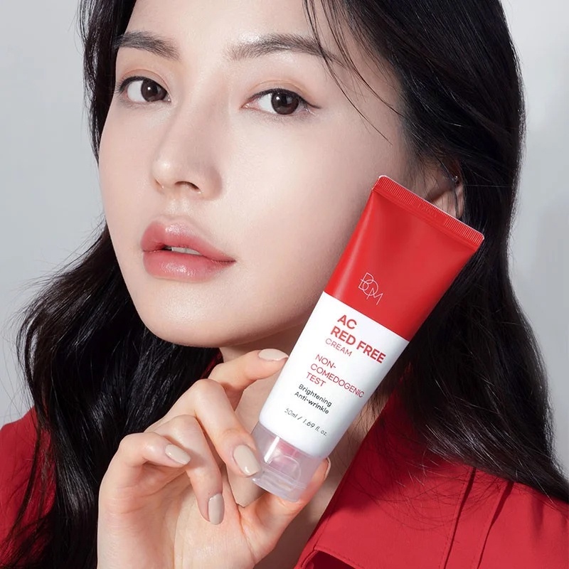 Kem Dưỡng Sáng Da Ngừa Mụn B.O.M AC Red Free Cream 50ml