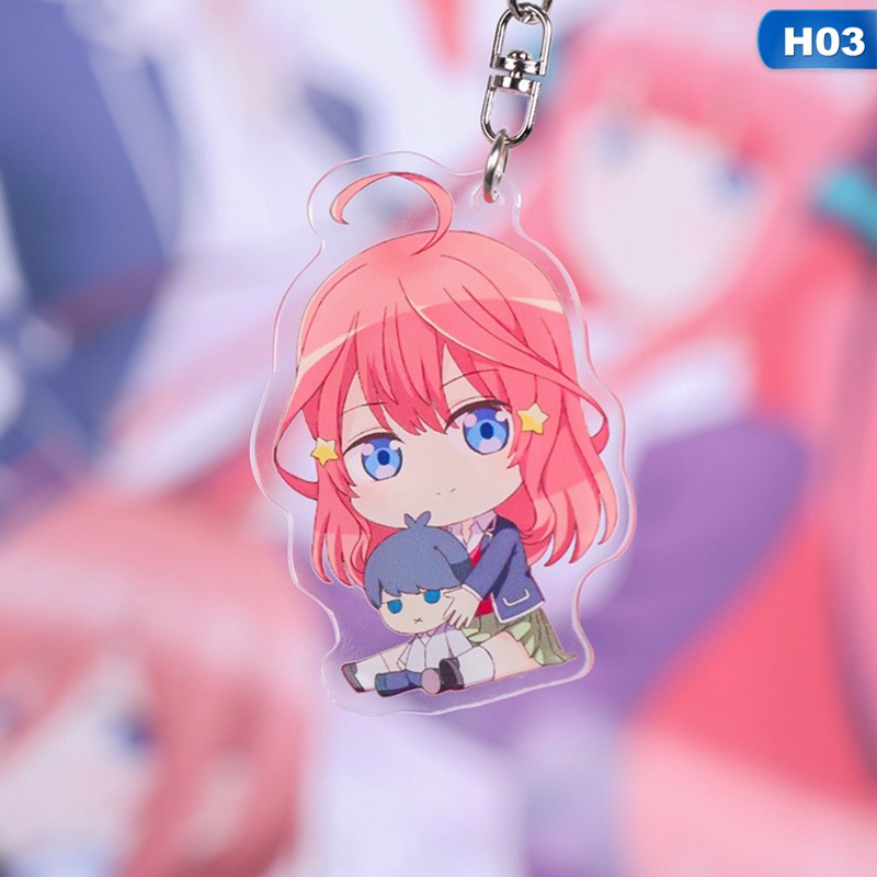 Móc khóa hình nhân vật Nakano Miku xinh xắn