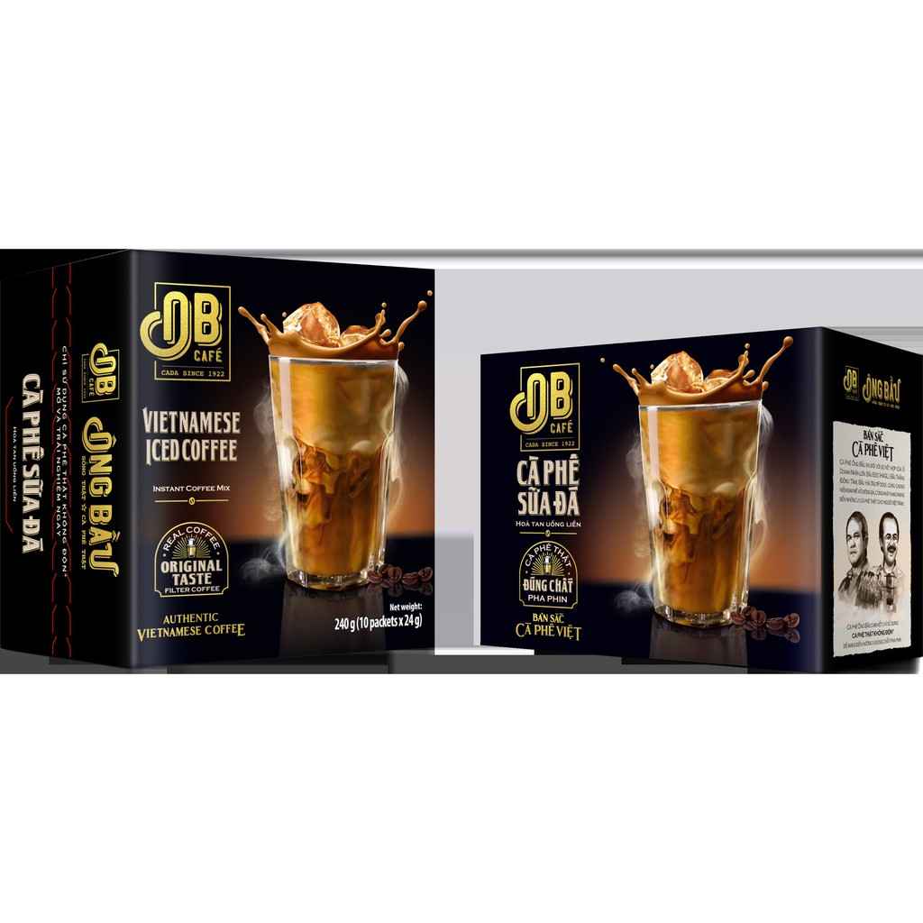 Ông Bầu OB Café Cà Phê Sữa Đá 240g