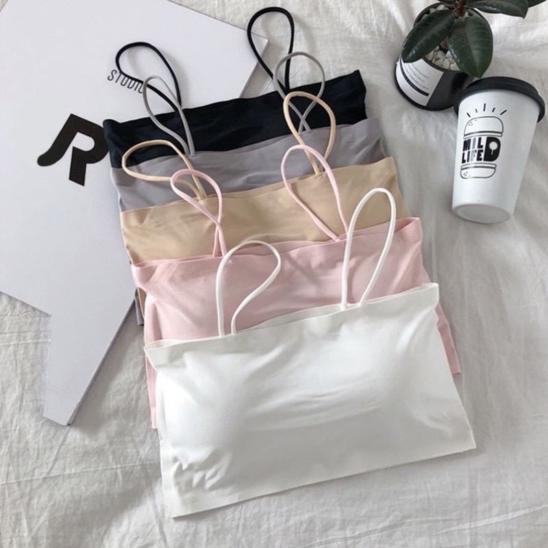 Áo Bra Su Trơn Quây 2 Dây Đệm Mỏng Bao Mát Mịn BR881