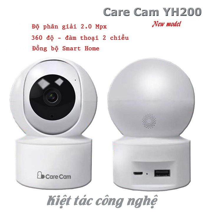 Camera wifi ip xoay 360 carecam YH200 AI 2.0 mb