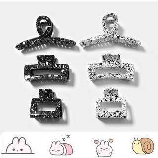 Kẹp tóc/kẹp càng cua họa tiết bò sữa vân đá CatCat