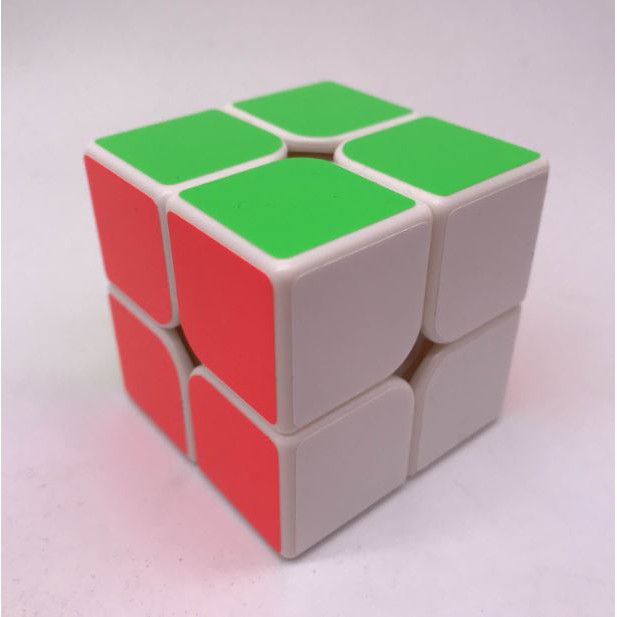 Đồ chơi Rubik 2x2x2 viền Trắng - Rubik YONG JUN 2x2x2 xoay mượt không rít chuyên dùng cho người tập chơi